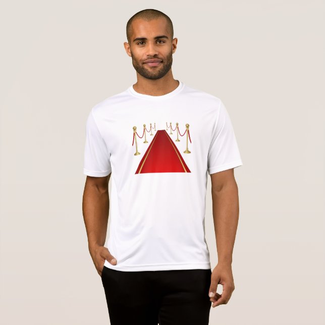 Camiseta T-Shirt Marcha de Celebridade de Tapete Vermelho (Frente Completa)