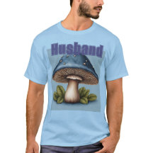 T-Shirt Marido Azul Mushroom