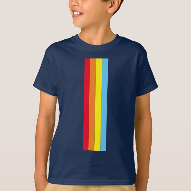 Camiseta T-Shirt (Marinho Azul Múltiplo) (Frente)