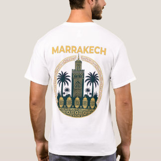 Camiseta T-shirt Marrakech Maroc – illustration au dos