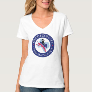 Camiseta T-shirt masculina do pescoço feminino