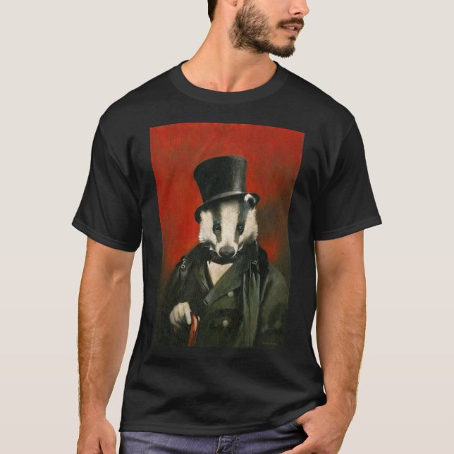 Camiseta T-shirt masculina vitoriana Badger (Frente)