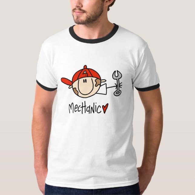 Camiseta T-shirt masculino do mecânico (Frente)