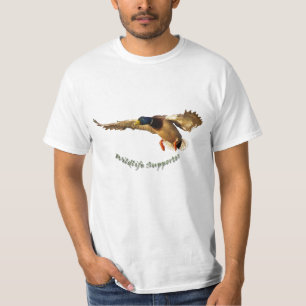 Camiseta T-shirt masculino dos animais selvagens do pato do