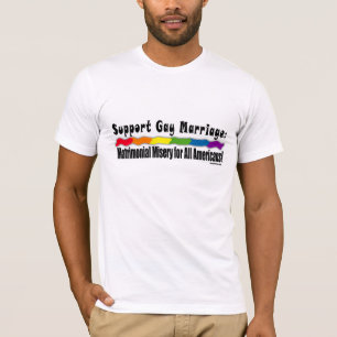 Camiseta T-shirt matrimonial da igualdade da miséria