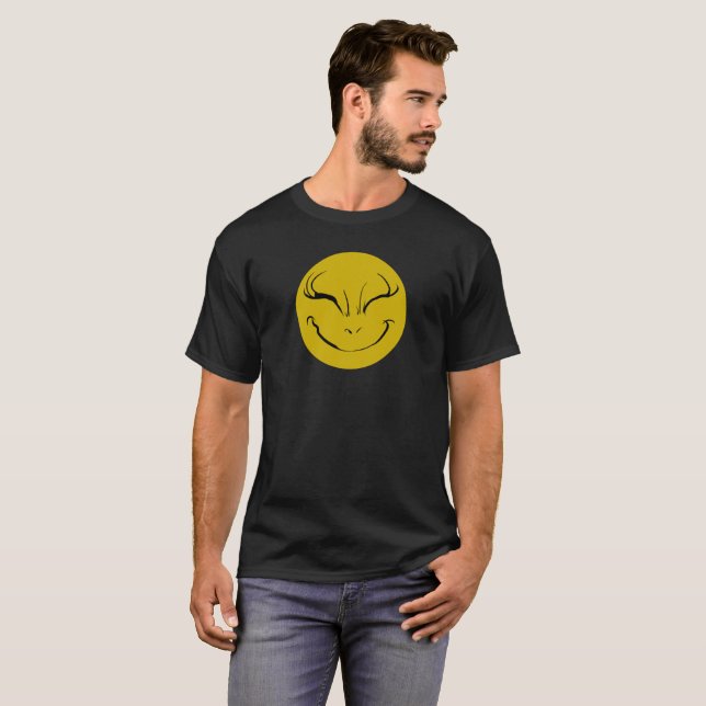 Camiseta T-shirt Mau Smiely Smile Face (Frente Completa)