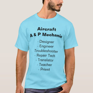 Camiseta T-Shirt Mecânico de Aeronaves