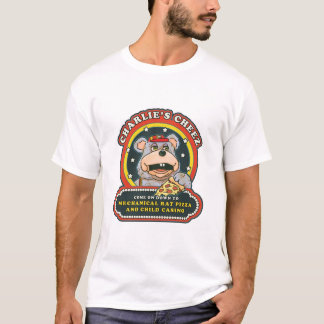 Camiseta T-Shirt Mecânico Rat Pizza & Child Casino