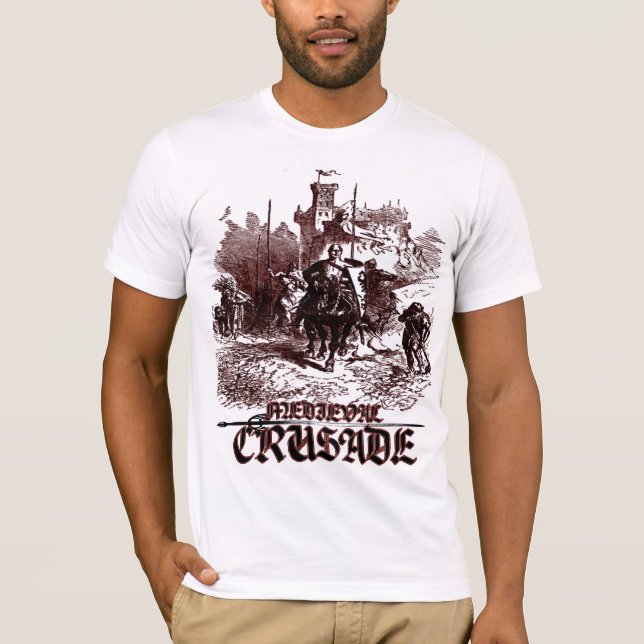 CAMISETA T-SHIRT MEDIEVAL DA CRUZADA (Frente)