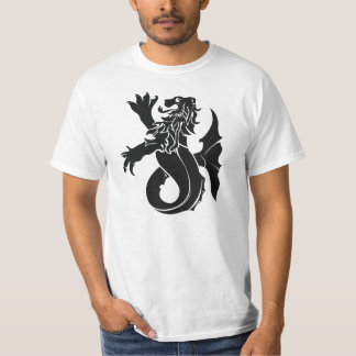 Camiseta T-shirt medieval do valor do leão de mar da