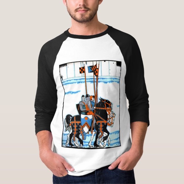 Camiseta T-shirt medieval dos cavaleiros (Frente)