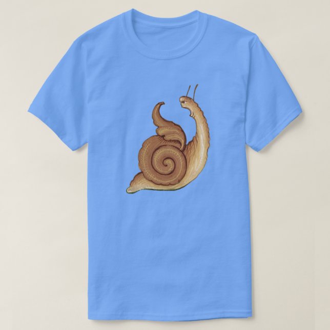Camiseta T-Shirt Medieval "Screaming Snail" (Frente do Design)
