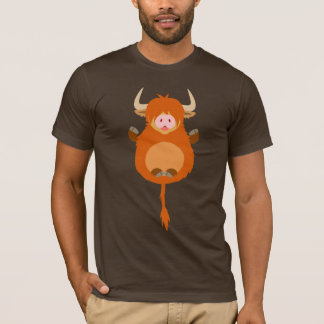 Camiseta T-shirt Meditating bonito da vaca das montanhas