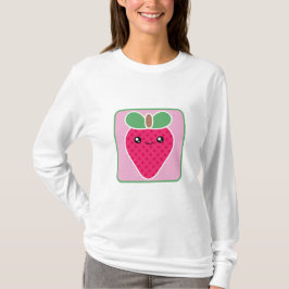 Camiseta T-shirt mega da morango de Kawaii
