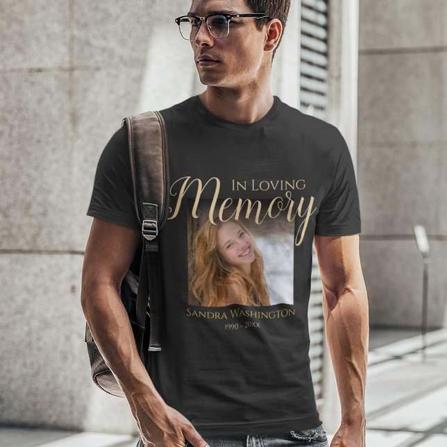 Camiseta T-Shirt Memorial Personalizado (Criador carregado)