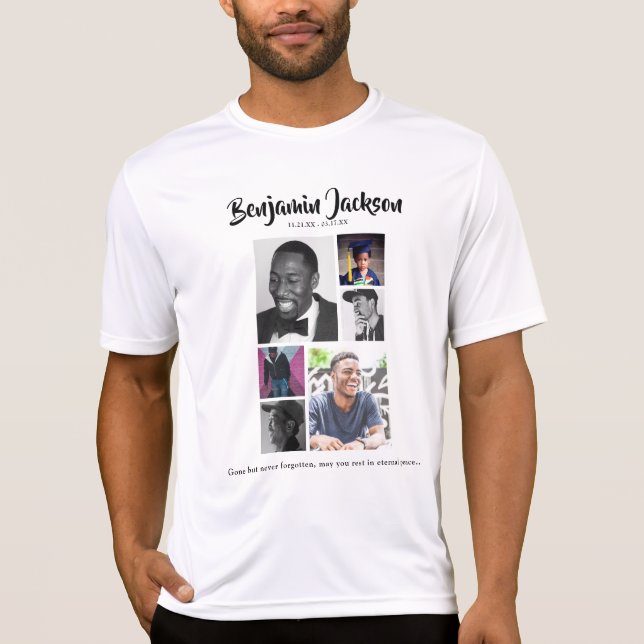 Camiseta T-Shirt Memorial Personalizado 7 Fotocolagem (Frente)