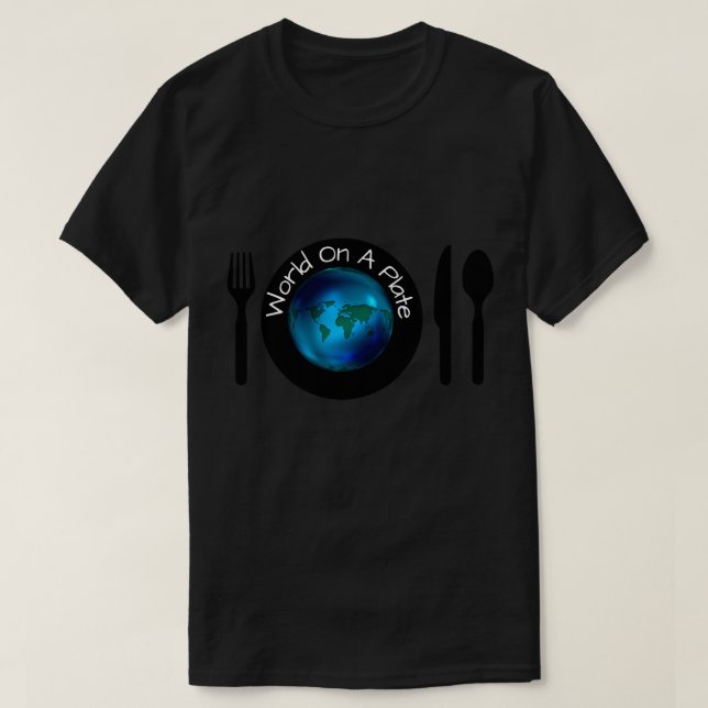 Camiseta T-Shirt Men S M L XL World Em Uma Placa (Frente do Design)