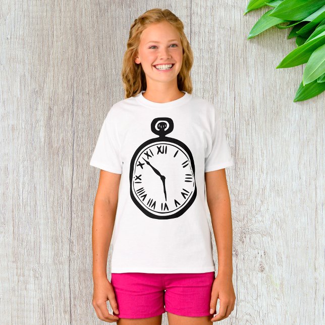 Camiseta T-Shirt Meninas de Relógio (Criador carregado)