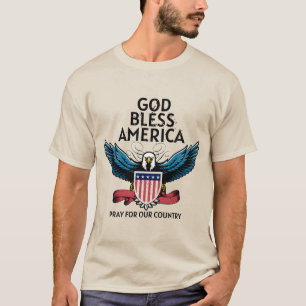Camiseta T-Shirt Mens da América deus abençoe