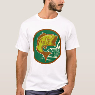 Camiseta T-Shirt Mens Retro Pulando