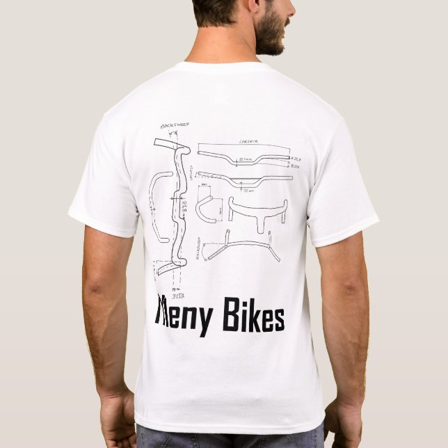Camiseta T-shirt menybikes guide guidon (Verso)