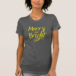 Camiseta T-shirt : Merry and Bright (grey)