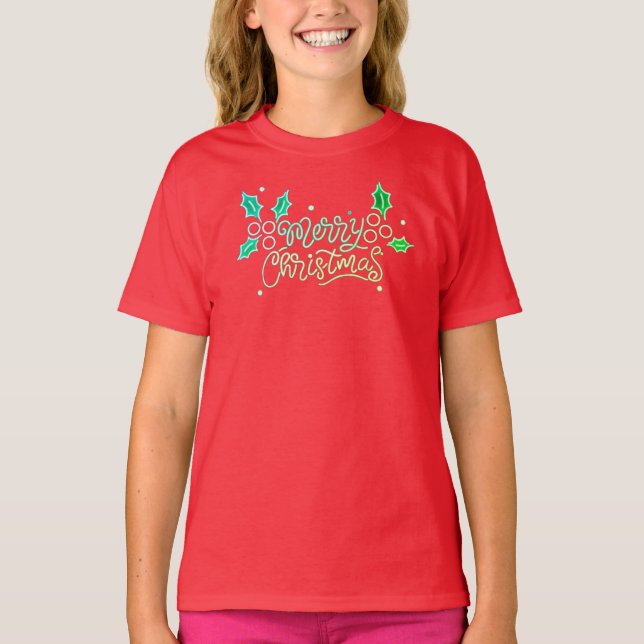 Camiseta T-Shirt Merry Christmas  (Frente)