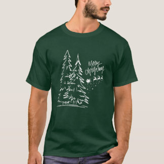 Camiseta T-Shirt : Merry Christmas (green)