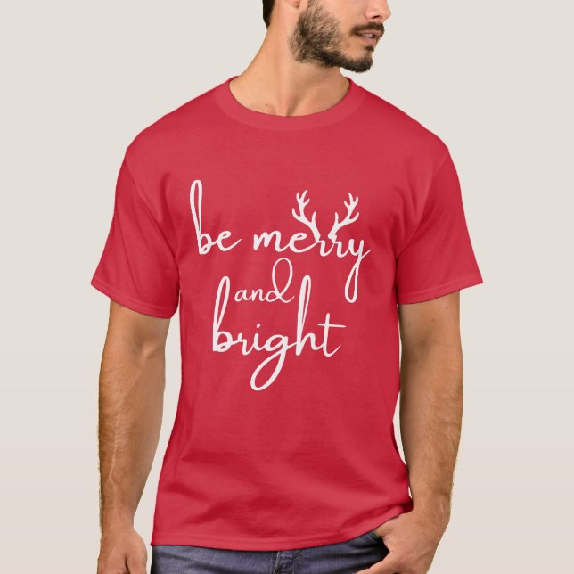 Camiseta T-Shirt : Merry Christmas (red) (Frente)
