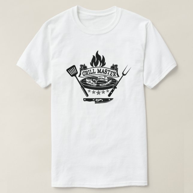 Camiseta T-Shirt Mestre de Grill (Frente do Design)