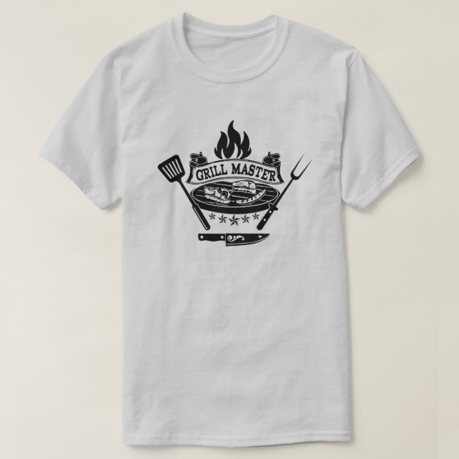 Camiseta T-Shirt Mestre de Grill (Frente do Design)