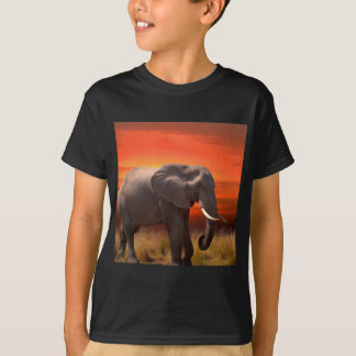 Camiseta T-shirt met afrikaanse olifant