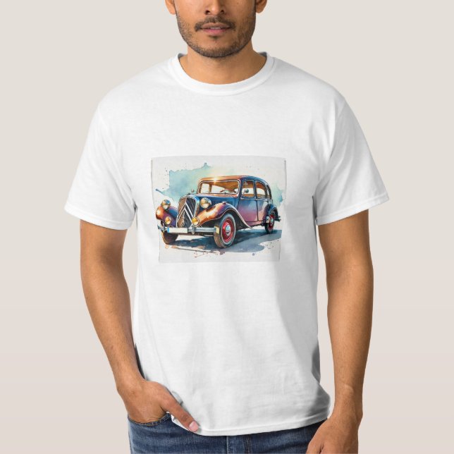 Camiseta t-shirt met  oldtimer (Frente)