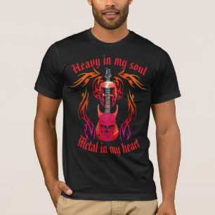 Camiseta T-Shirt Metal no meu coração