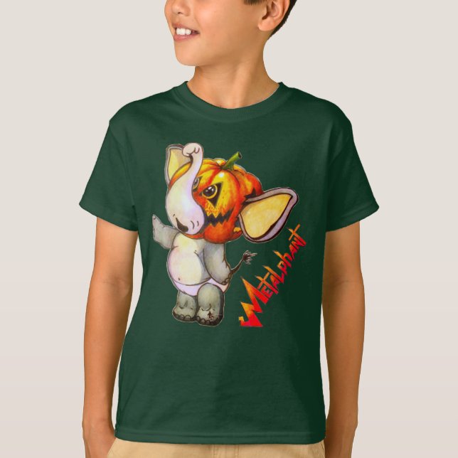 Camiseta T-Shirt Metalfant Pumpkin Kid (Frente)