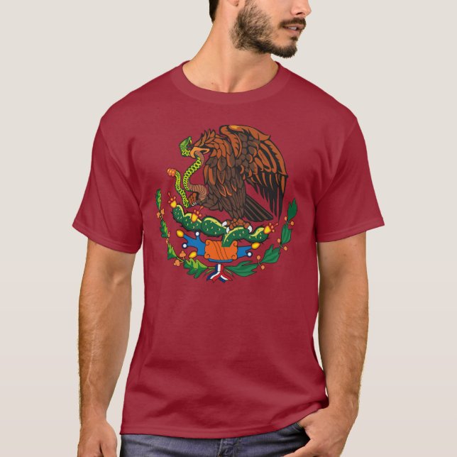 Camiseta T-shirt mexicano da brasão (Frente)