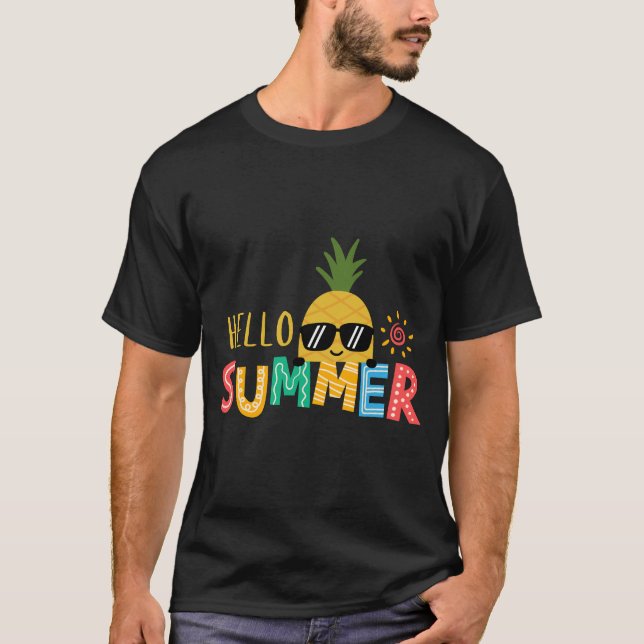 Camiseta T-shirt mignon Hello Sunshine, t-shirt d'essoa, t- (Frente)