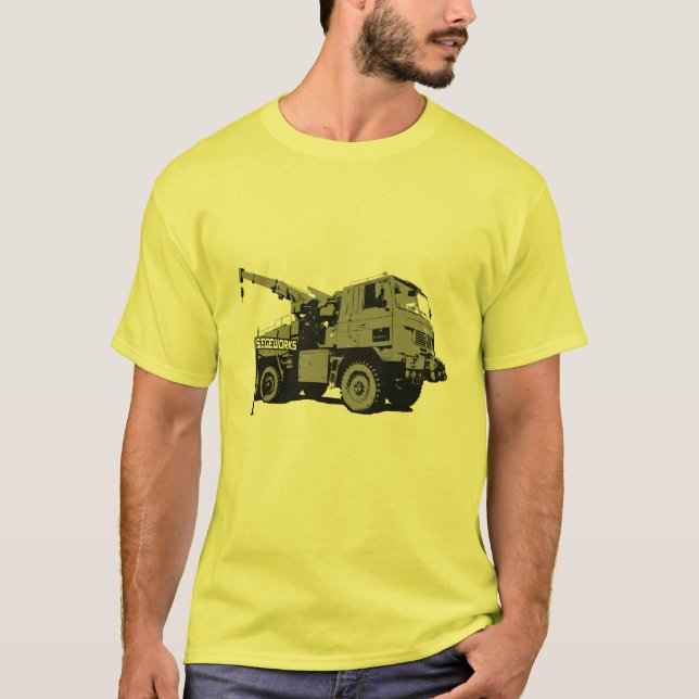 Camiseta T-shirt militar do exército do guindaste (Frente)