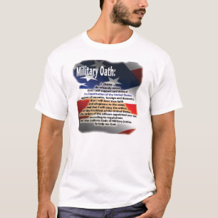 Camiseta T-shirt militar do juramento