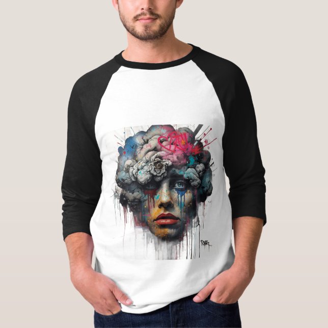 Camiseta T-Shirt Mindstorm Goddess – Chaos in Color (Frente)