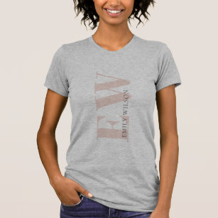 Camiseta T-Shirt Mínimo Elegante de Cinza Escamoteada Simpl