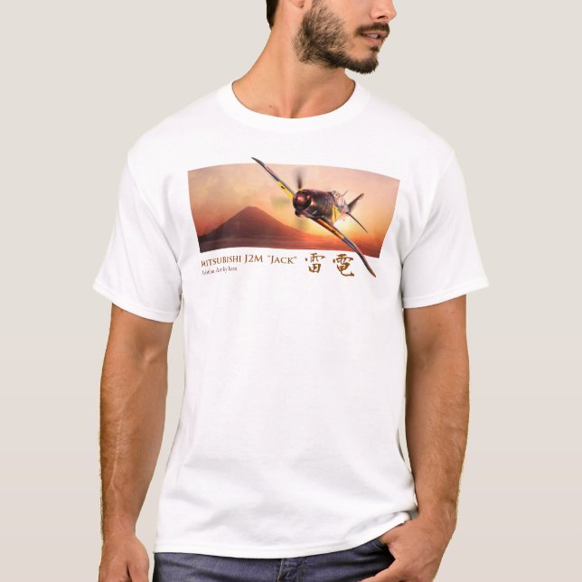 Camiseta T-shirt "Mitsubishi J2M Raiden " Jack " da arte da (Frente)