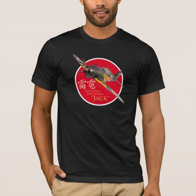 Camiseta T-shirt "Mitsubishi J2M Raiden "Jack " da arte da (Frente)