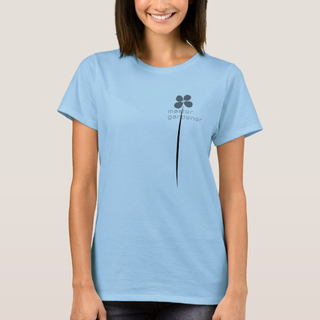 Camiseta T-Shirt Modern Chic Master Gardener (Frente)