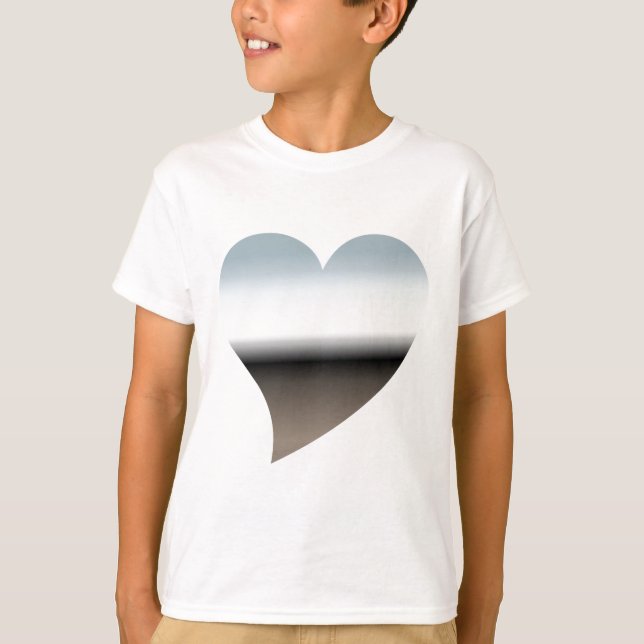 Camiseta T-Shirt Modern Chrome Heart Kids (Frente)