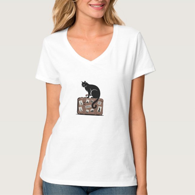 Camiseta T-Shirt Modern Wanderlust Design (Frente)