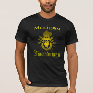 Camiseta T-shirt moderno Dourado da crista do dragão do