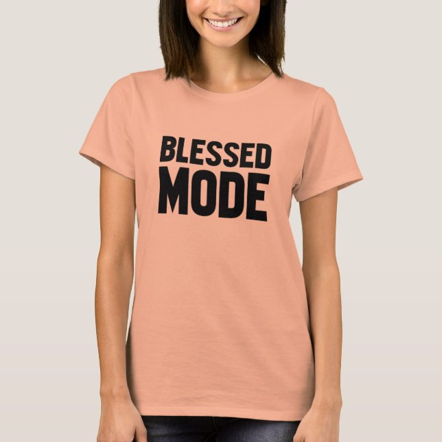 Camiseta T-Shirt Modo Abençoado (Frente)