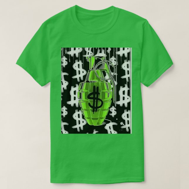 Camiseta T-shirt "Money Grenade" (Frente do Design)