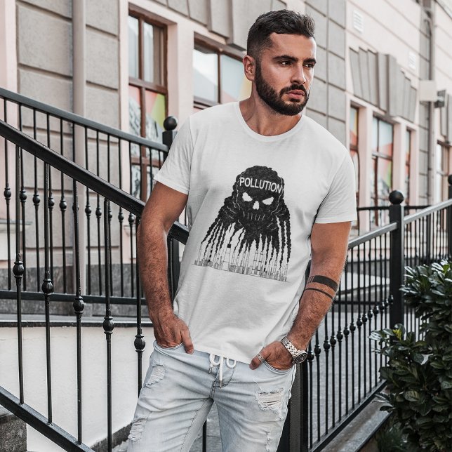 Camiseta T-Shirt Monstro da Nuvem de Poluição (Criador carregado)